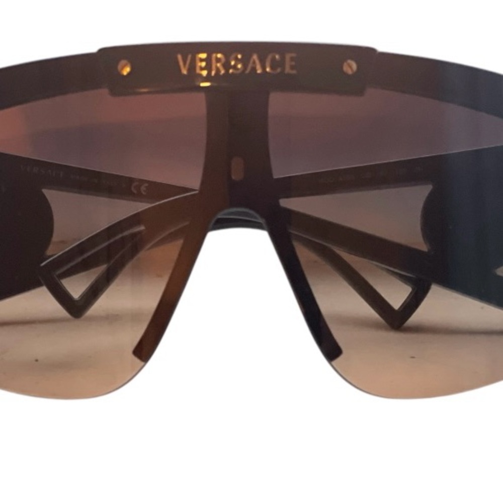 Versace Black and Brown Sunglasses